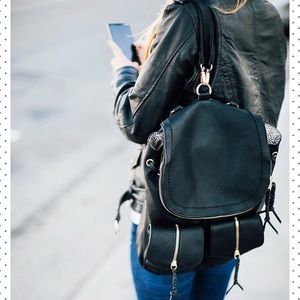 sole society black backpack